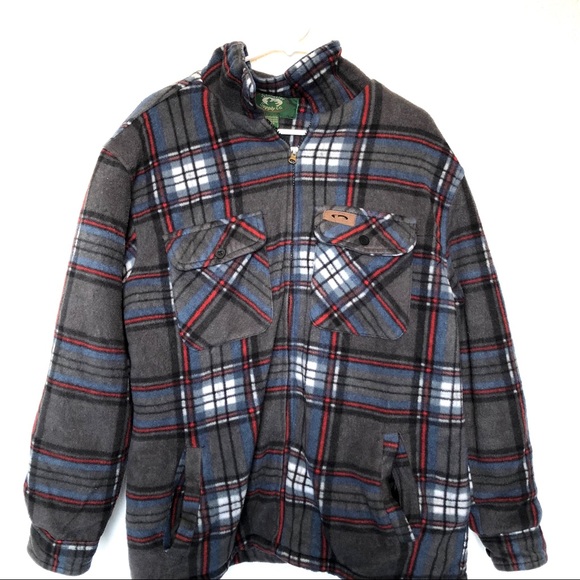 Plaid Sherpa Zip Up Jacket | Poshmark
